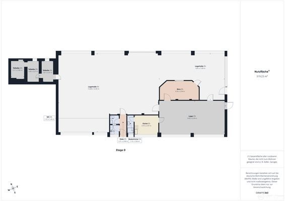 Grundriss Lagerhalle