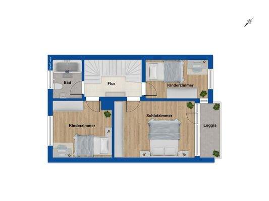 Grundriss Obergeschoss