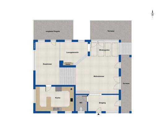 Erdgeschoss - Zwischenebene