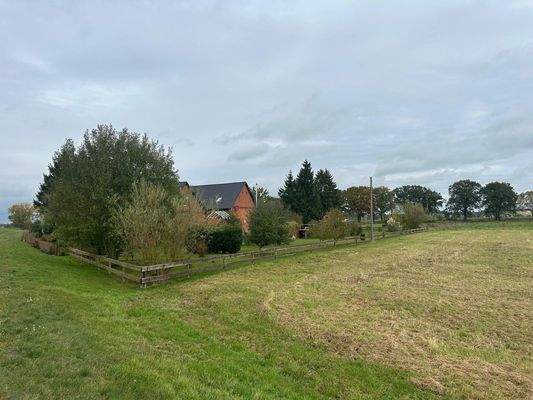 Blick zum Anwesen