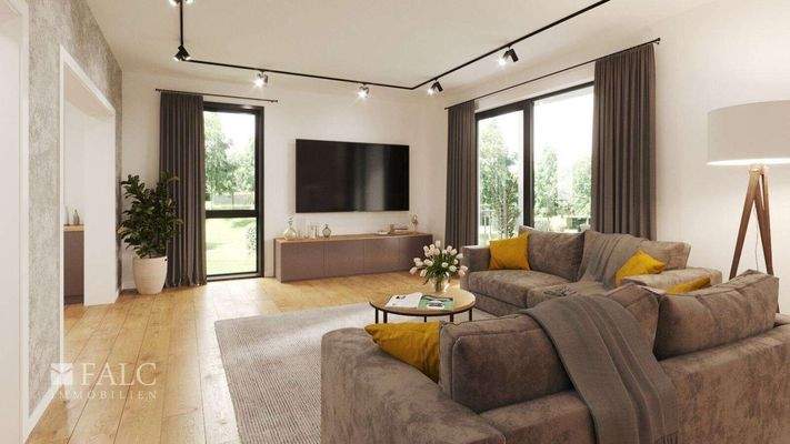 Visualisierungsbeispiel EG Wohnen