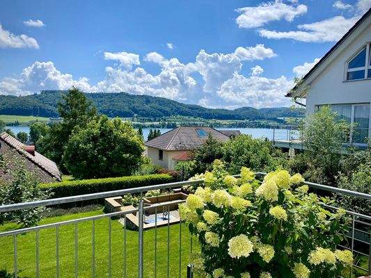 Ausblick vom Balkon EG 