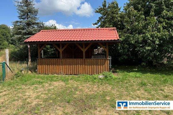 überdachte Sitzecke