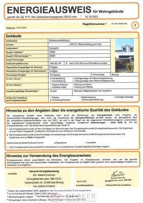 Energieausweis Seite 1
