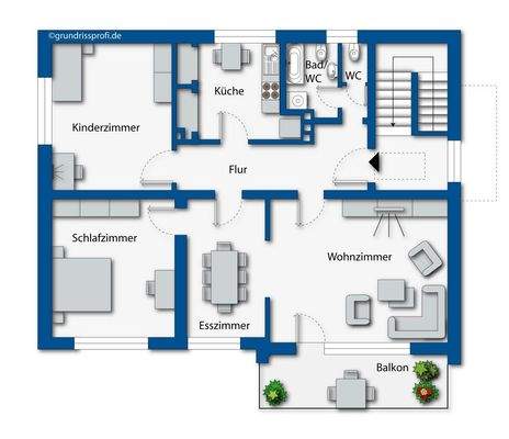 Obergeschoss - Haus A