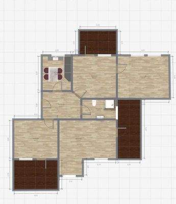 Grundriss mit Maßen