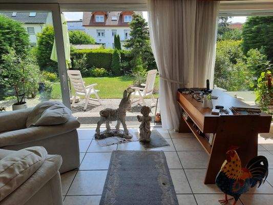 Wohnzimmer der Erdgeschosswohnung 2022