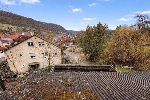 Terassendach und Ausblick