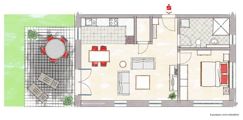 Überblick der Erdgeschosswohnung