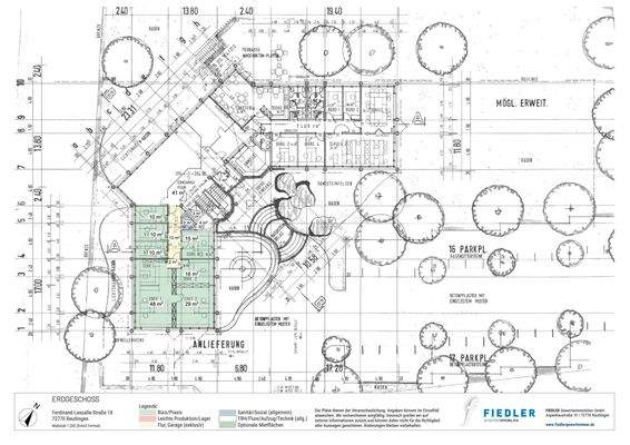 Übersichtsplan Erdgeschoss
