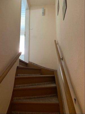 Treppe zum Obergeschoß