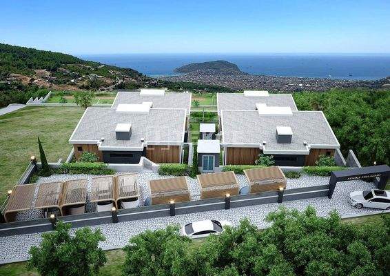 Stylish Villas with Sea and City Views in Alanya Bektaş