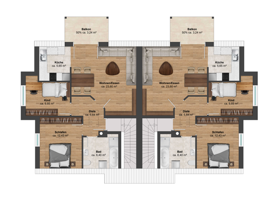 Grundriss Obergeschoss