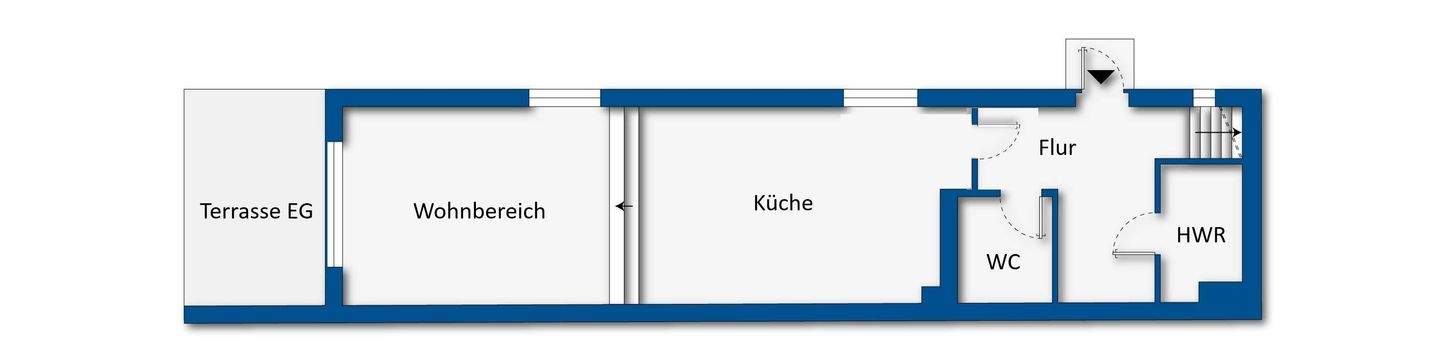 Grundrissskizze Erdgeschoss