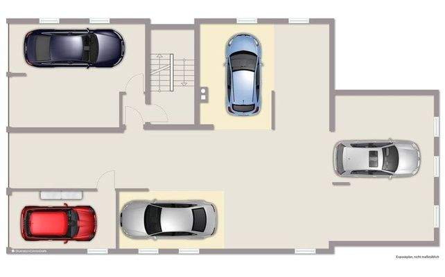 Grundriss Untergeschoss Tiefgarage