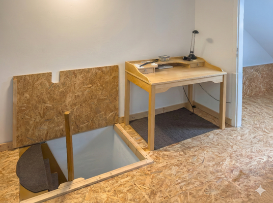 Aufgang zum Arbeitsraum 