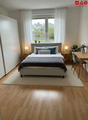 Möbelierungsvorschlag Schlafzimmer KI generiert