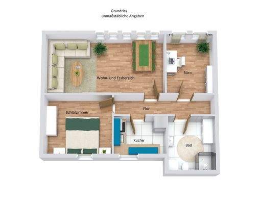  Unmaßstäblicher Grundriss