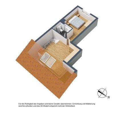 3D-Grundriss, Dachgeschoss