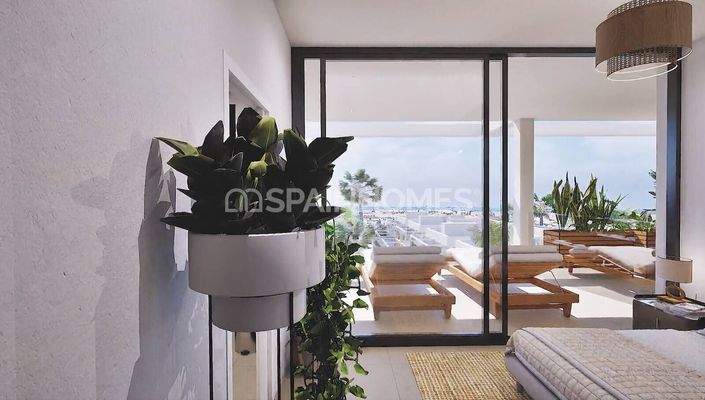 Flats with Gardens or Roof Terraces in Mar de Cristal