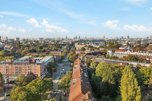 Blick aus dem Fenster der Wohnung