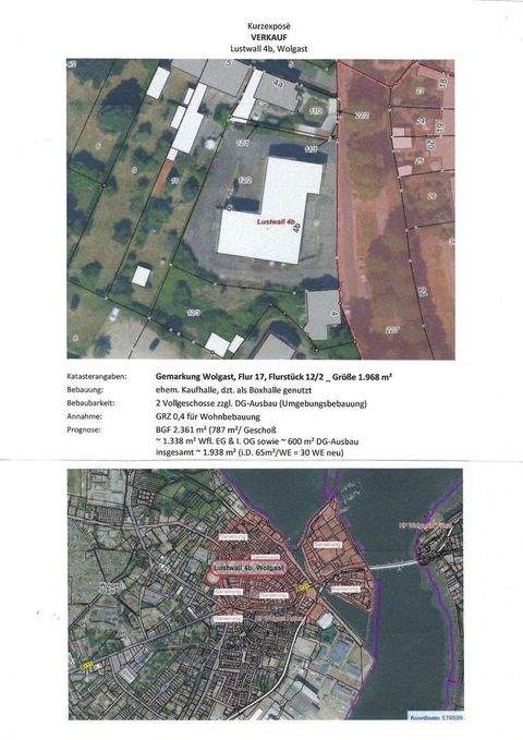 Wolgast Halle, Wolgast Hallenfläche