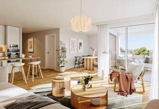 Ansicht Beispiel Küche/Wohnbereich 