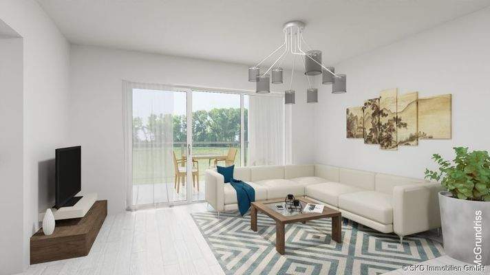 Blick in den Wohnbereich