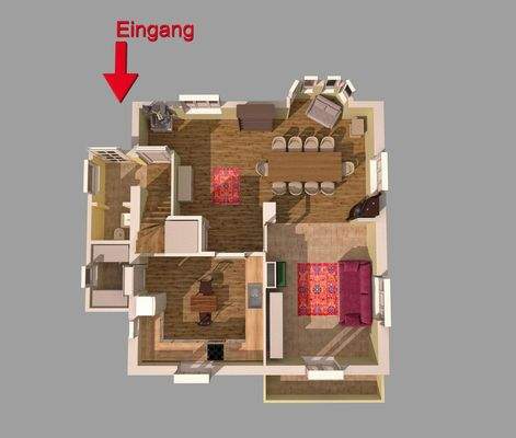 Grundriss Erdgeschoss 2D