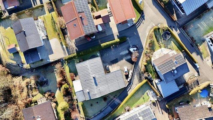 Das Grundstück von oben