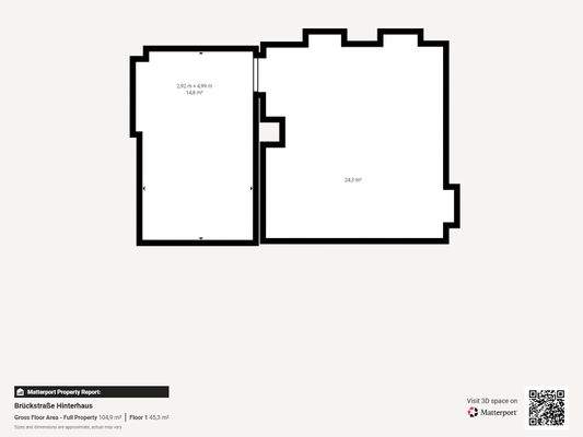 Grundriss Hinterhaus EG Brückstraße 13