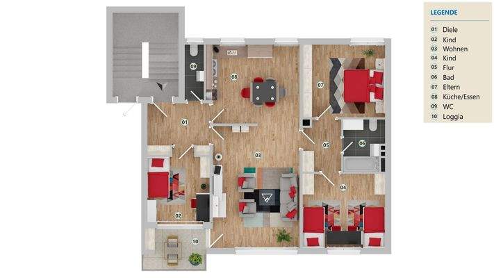 Grundriss Dachgeschoss