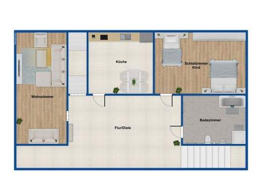 Grundriss 1. OG Hinterhaus