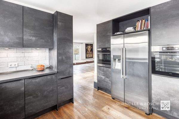 Die Küche im 1. Obergeschoss