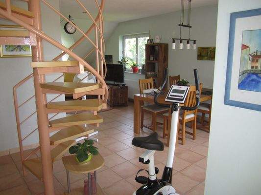 Treppe zum Spitzboden