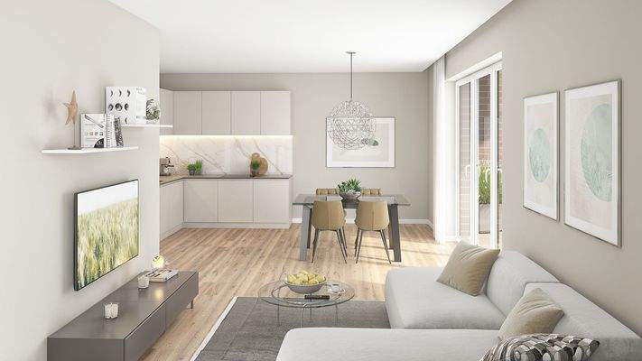 Illustration Wohnen-Essen