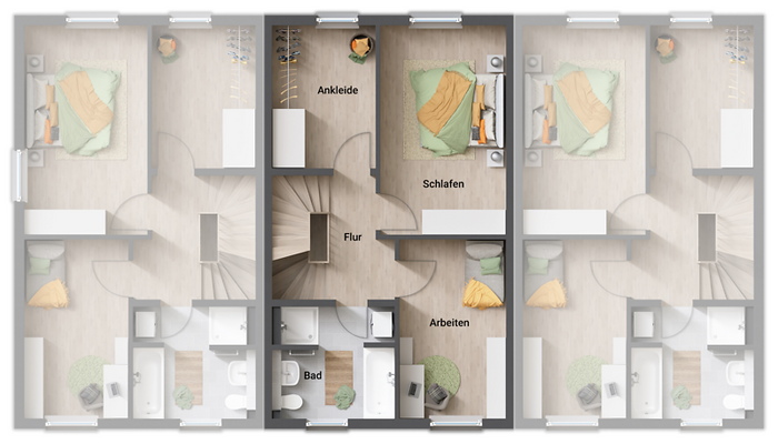 RMH Mainz 128 - Grundriss Obergeschoss