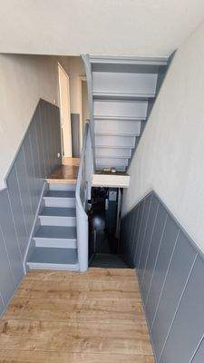 Treppe von EG ins OG und DG
