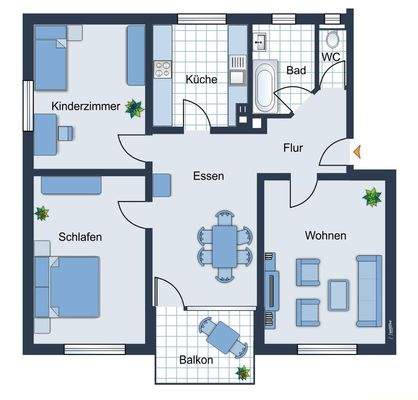 Grundriss 2 OG rechts