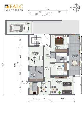 Erdgeschoss n. Original Plänen