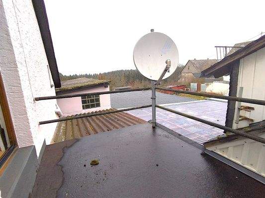 Balkon mit Blick in den Hunsrück