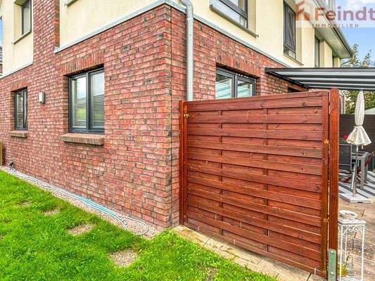 Schutzzaun vor der Terrasse