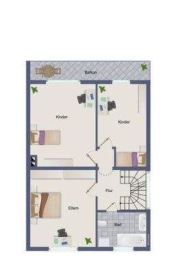 Obergeschoss Grundriss