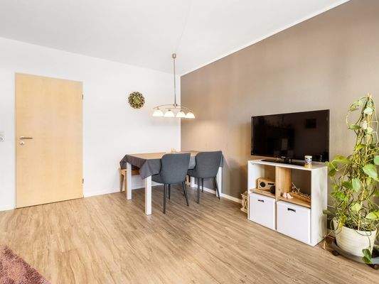 Essbereich im Wohnzimmer