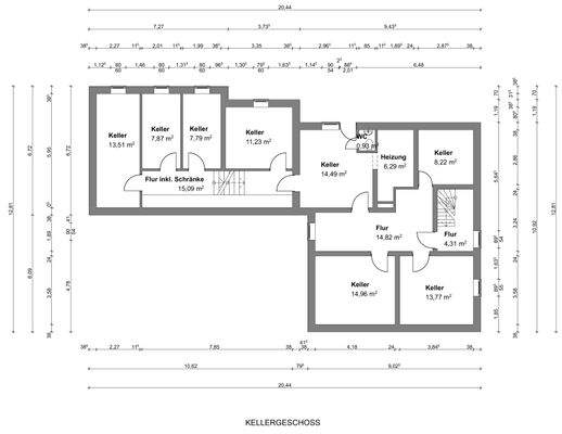 Grundriss - Kellergeschoss