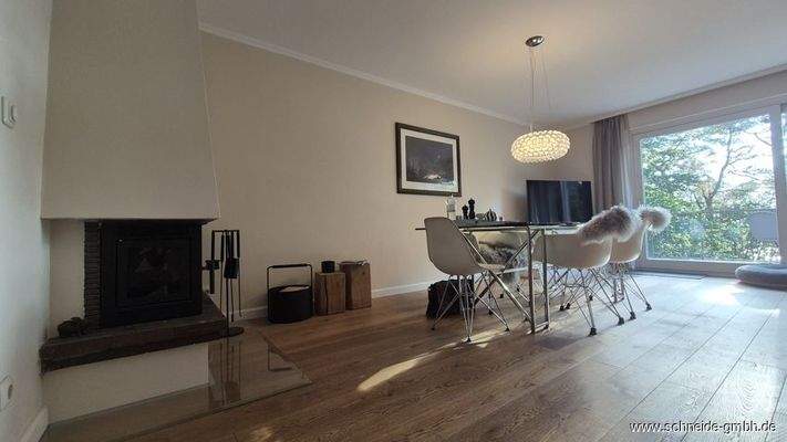 Kamin am Essbereich (Erdgeschoss)