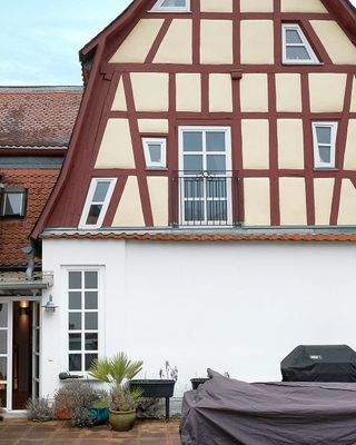 restauriertes Fachwerk Rückseite