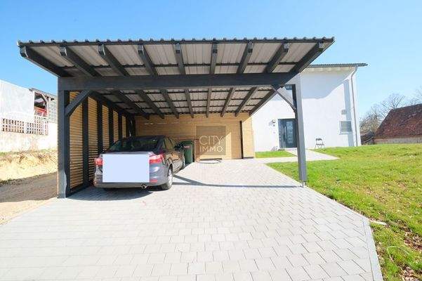 Carport, Abstellraum