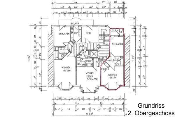 Grundriss 2.Obergeschoss