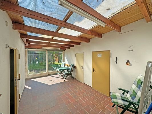 Anbau mit Blick in den Garten